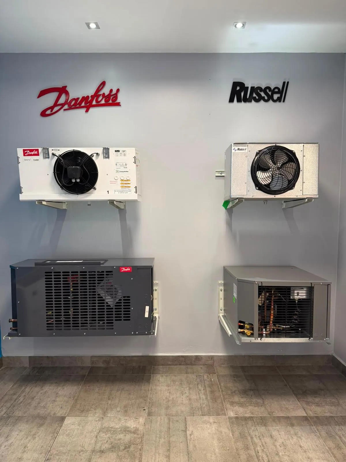 Equipos comerciales Danfoss y Russell